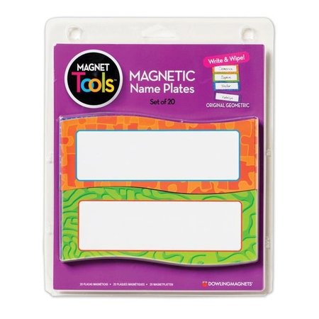 DOWLING MAGNETS Dowling Magnets DO-735205BN Magnetic Name Plates; 20 per Pack - Pack of 2 DO-735205BN